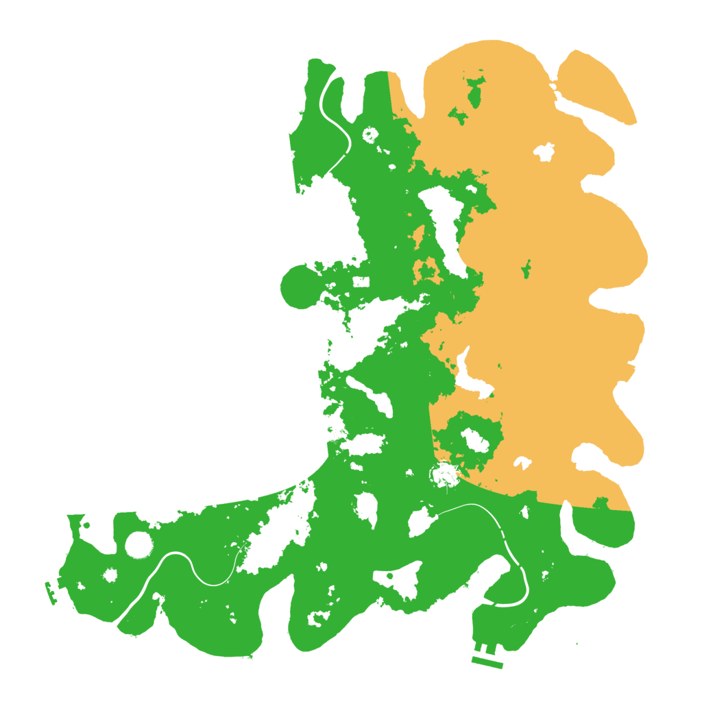Biome Rust Map: Procedural Map, Size: 4500, Seed: 1021222919