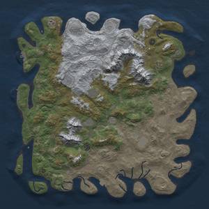 Thumbnail Rust Map: Procedural Map, Size: 5000, Seed: 226682299, 19 Monuments