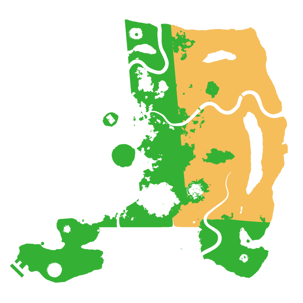Biome Rust Map: Procedural Map, Size: 3681, Seed: 1441133105