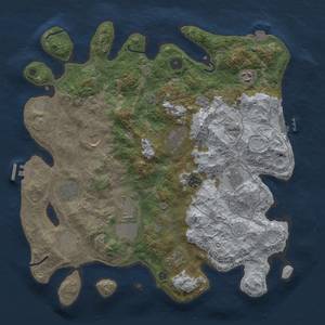 Thumbnail Rust Map: Procedural Map, Size: 4000, Seed: 70711079, 18 Monuments