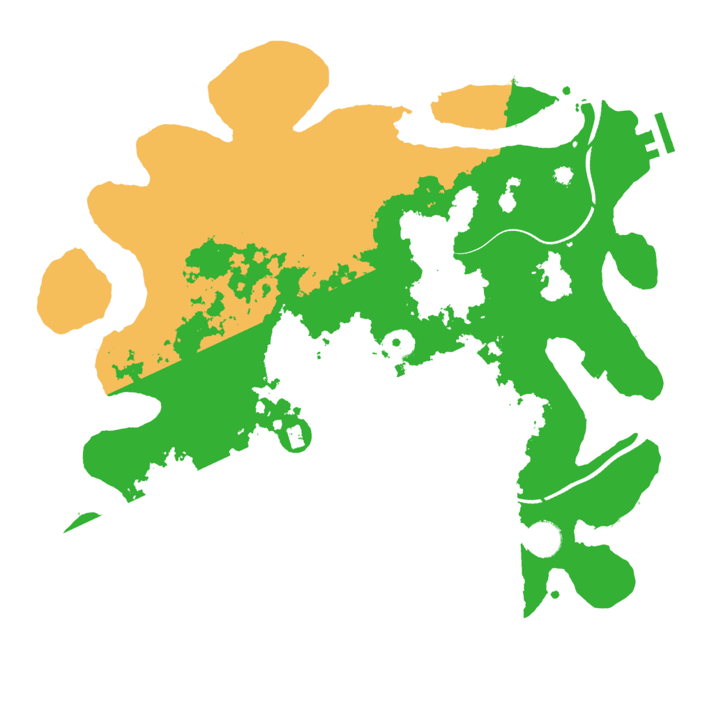Biome Rust Map: Procedural Map, Size: 3500, Seed: 1515476105