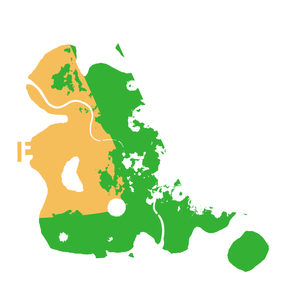 Biome Rust Map: Procedural Map, Size: 3000, Seed: 310284826