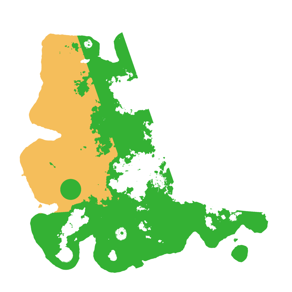Biome Rust Map: Procedural Map, Size: 3700, Seed: 927627