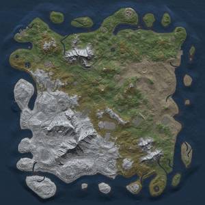 Thumbnail Rust Map: Procedural Map, Size: 5000, Seed: 1789299913, 19 Monuments