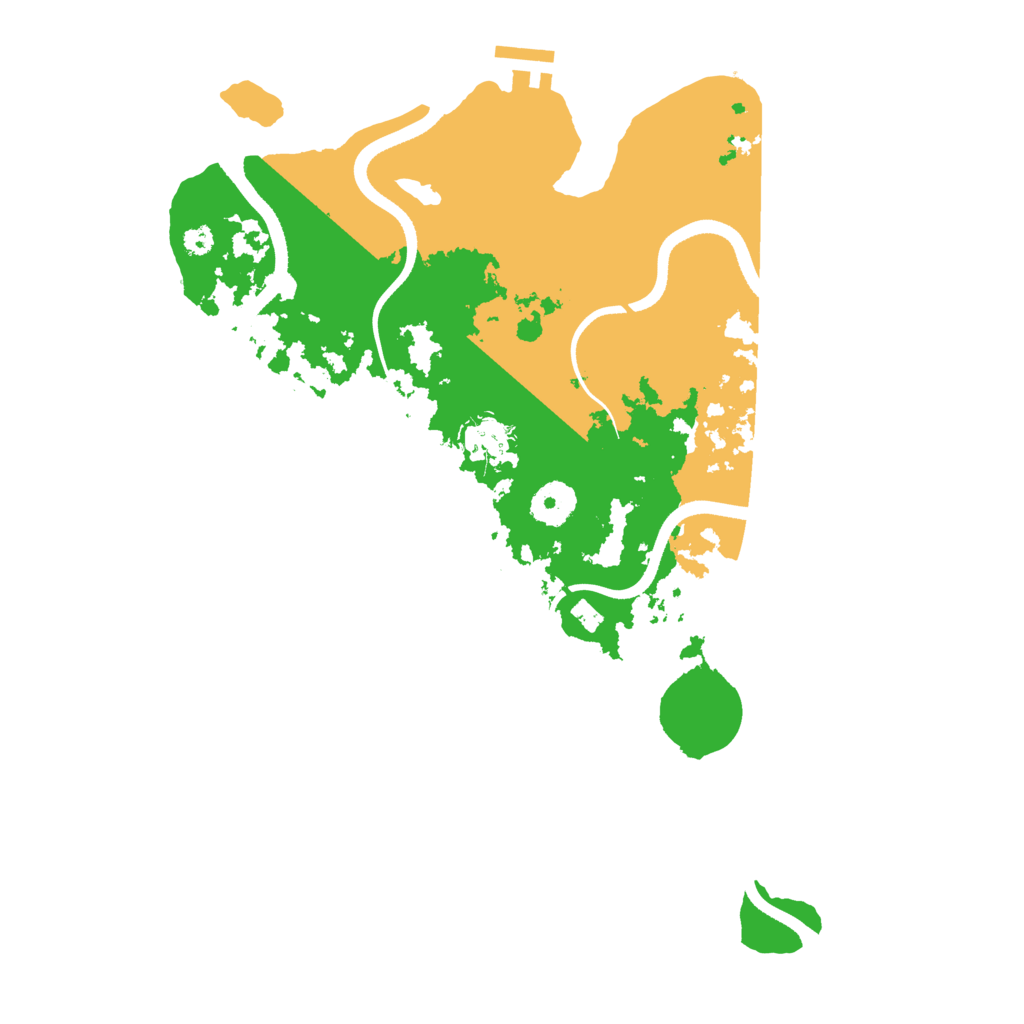 Biome Rust Map: Procedural Map, Size: 3500, Seed: 539940701
