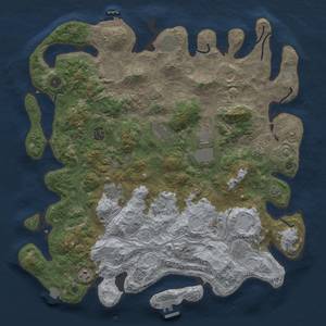 Thumbnail Rust Map: Procedural Map, Size: 4500, Seed: 1964074392, 19 Monuments