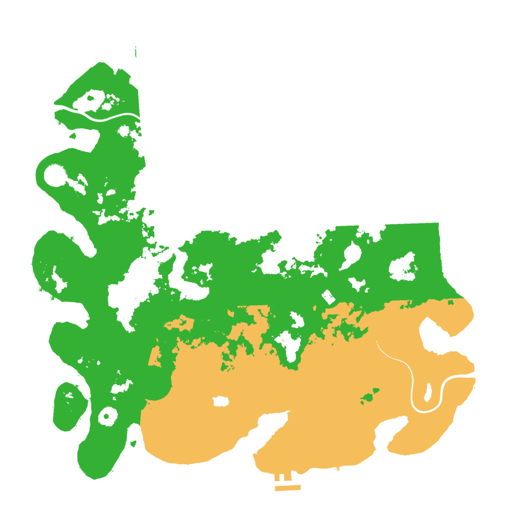 Biome Rust Map: Procedural Map, Size: 4000, Seed: 556624