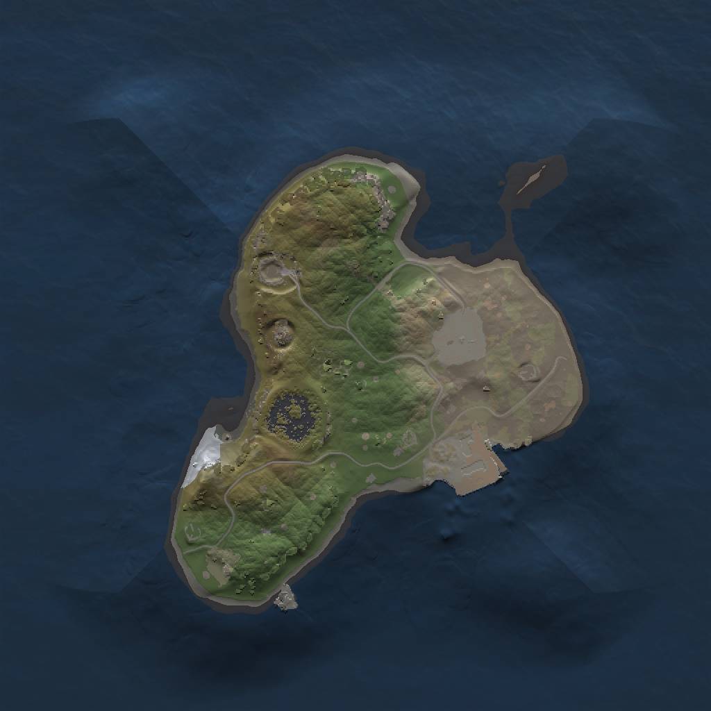 Rust Map: Procedural Map, Size: 1500, Seed: 723198, 3 Monuments