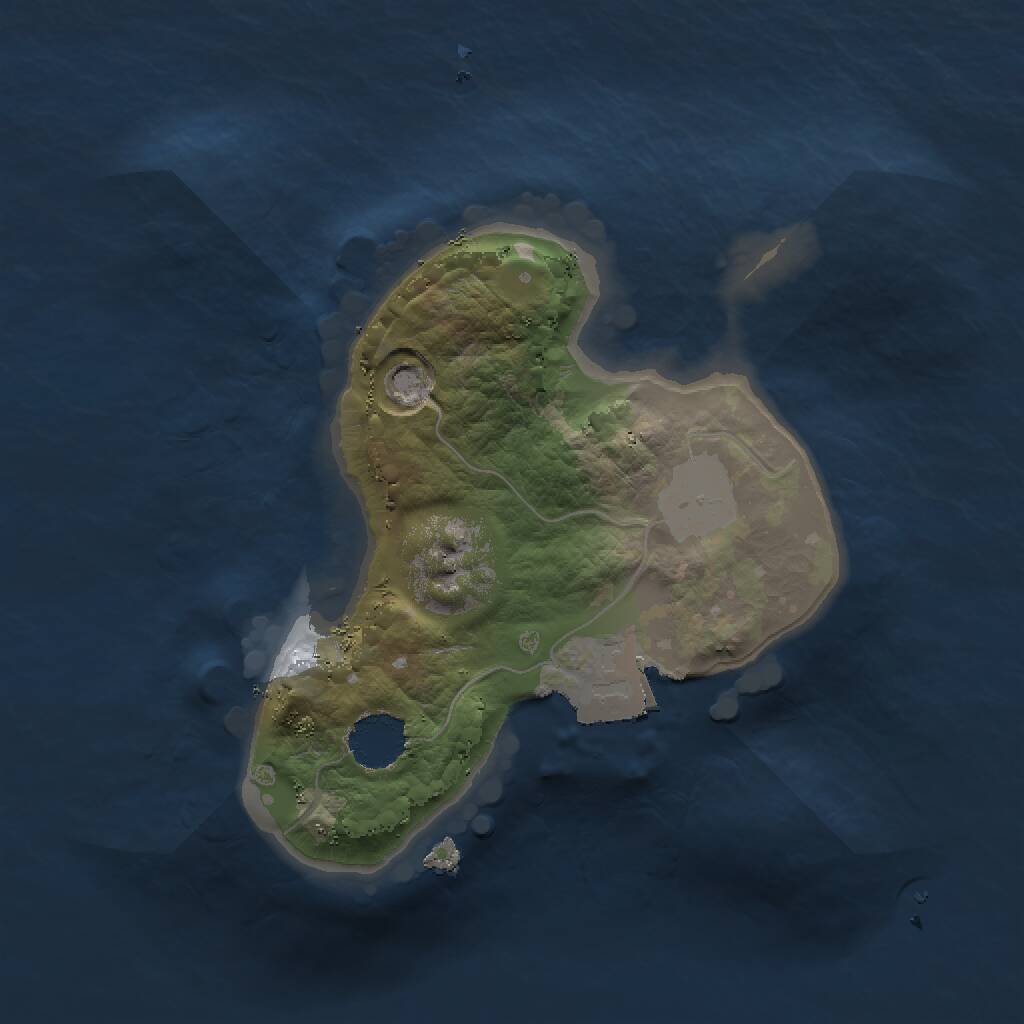 Rust Map: Procedural Map, Size: 1500, Seed: 723198, 1 Monuments