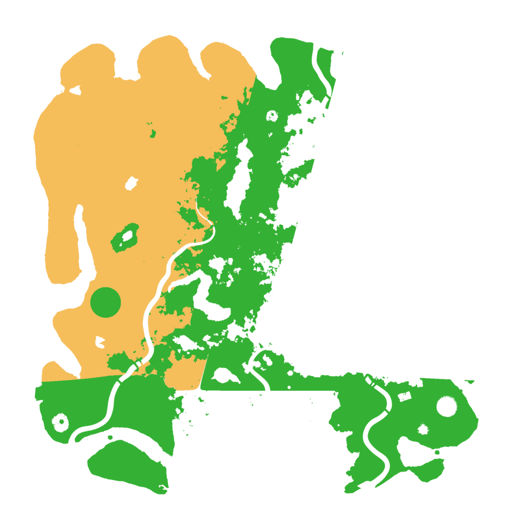 Biome Rust Map: Procedural Map, Size: 4500, Seed: 2120358571