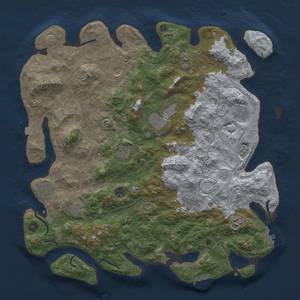 Thumbnail Rust Map: Procedural Map, Size: 4500, Seed: 2120358571, 19 Monuments