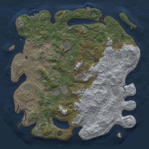 Thumbnail Rust Map: Procedural Map, Size: 4500, Seed: 370269553, 19 Monuments