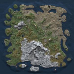 Thumbnail Rust Map: Procedural Map, Size: 5000, Seed: 881238, 19 Monuments