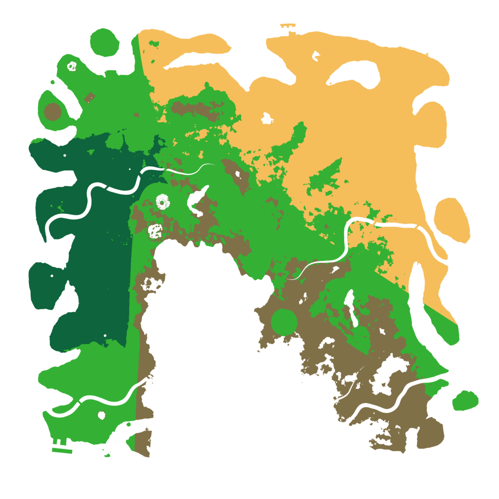 Biome Rust Map: Procedural Map, Size: 5000, Seed: 881238