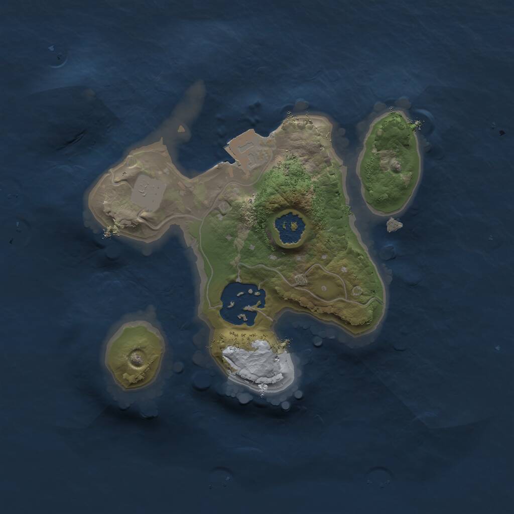 Rust Map: Procedural Map, Size: 1725, Seed: 32429, 2 Monuments