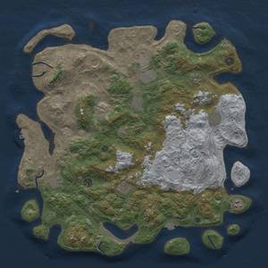 Thumbnail Rust Map: Procedural Map, Size: 4500, Seed: 273611798, 18 Monuments