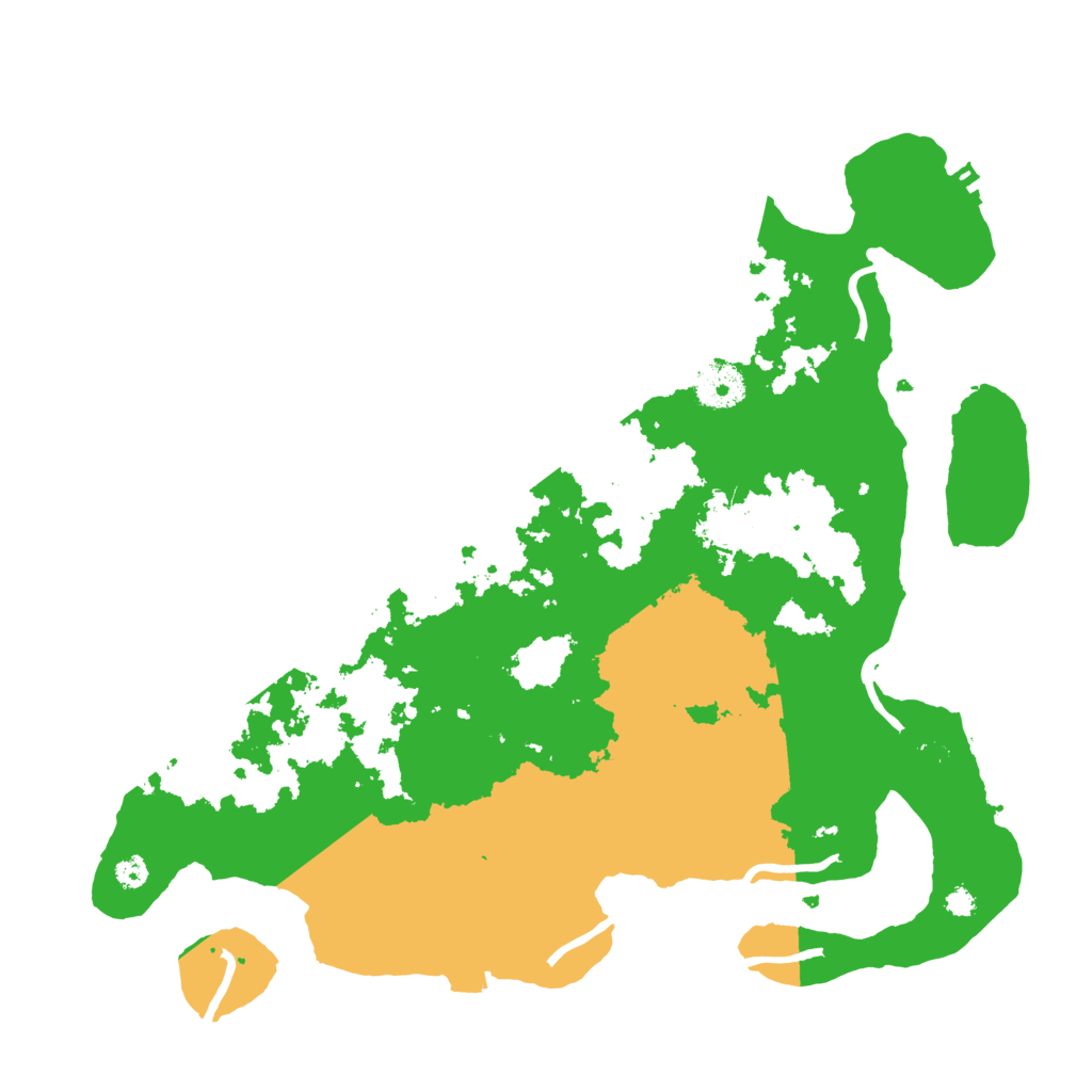 Biome Rust Map: Procedural Map, Size: 3500, Seed: 93242346
