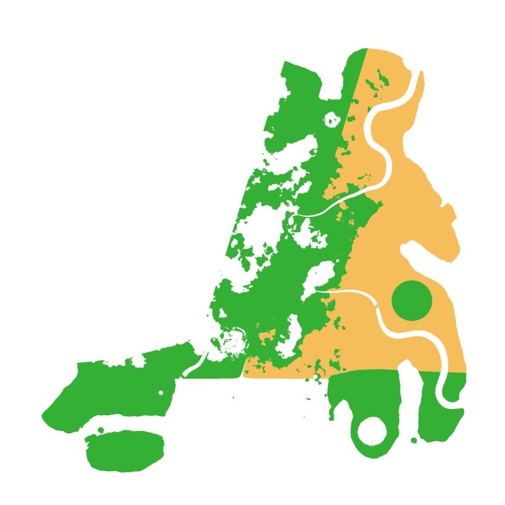 Biome Rust Map: Procedural Map, Size: 3300, Seed: 10171