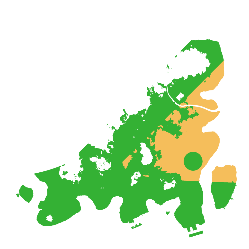 Biome Rust Map: Procedural Map, Size: 3500, Seed: 14456552