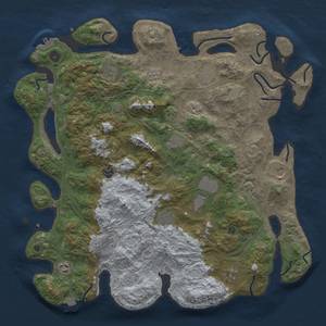 Thumbnail Rust Map: Procedural Map, Size: 4500, Seed: 216447562, 19 Monuments