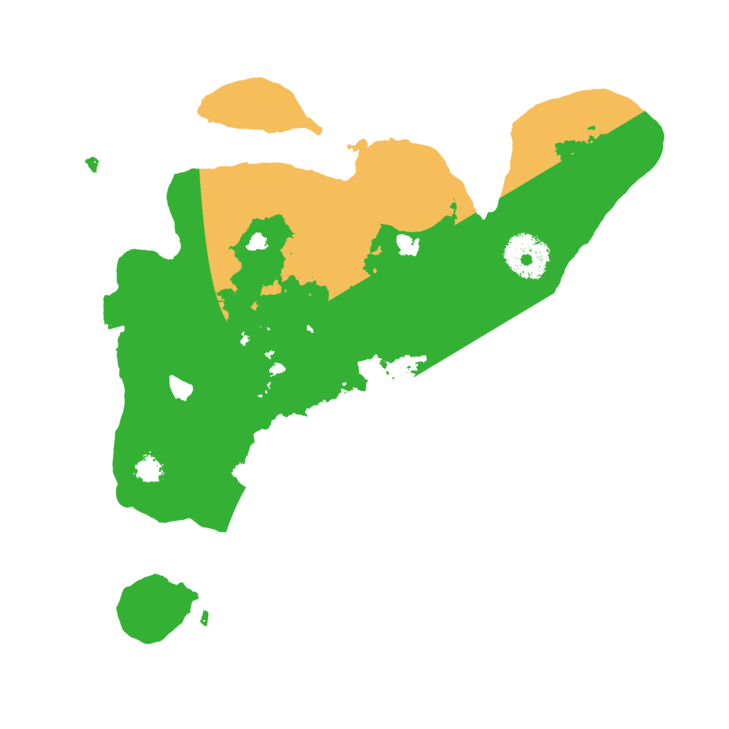 Biome Rust Map: Procedural Map, Size: 2500, Seed: 13834726