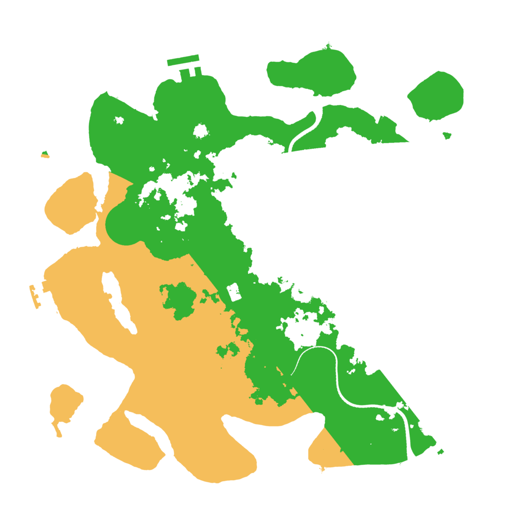 Biome Rust Map: Procedural Map, Size: 3333, Seed: 663191937