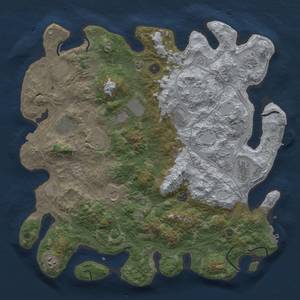 Thumbnail Rust Map: Procedural Map, Size: 4500, Seed: 1074311854, 19 Monuments