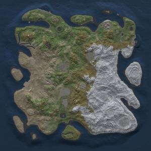 Thumbnail Rust Map: Procedural Map, Size: 3800, Seed: 633515629, 16 Monuments