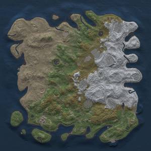 Thumbnail Rust Map: Procedural Map, Size: 4250, Seed: 1789910494, 19 Monuments