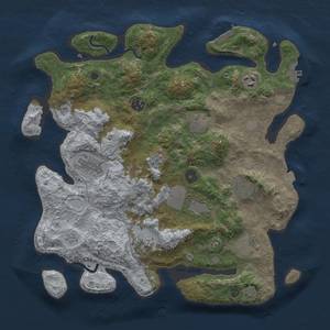 Thumbnail Rust Map: Procedural Map, Size: 3700, Seed: 547795017, 17 Monuments