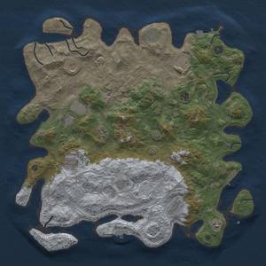 Thumbnail Rust Map: Procedural Map, Size: 4500, Seed: 2104219633, 19 Monuments