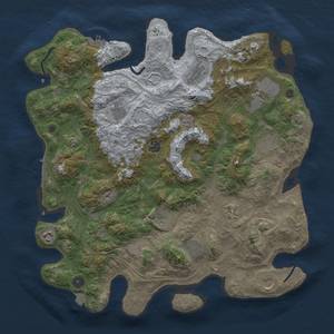 Thumbnail Rust Map: Procedural Map, Size: 4250, Seed: 1874609306, 19 Monuments