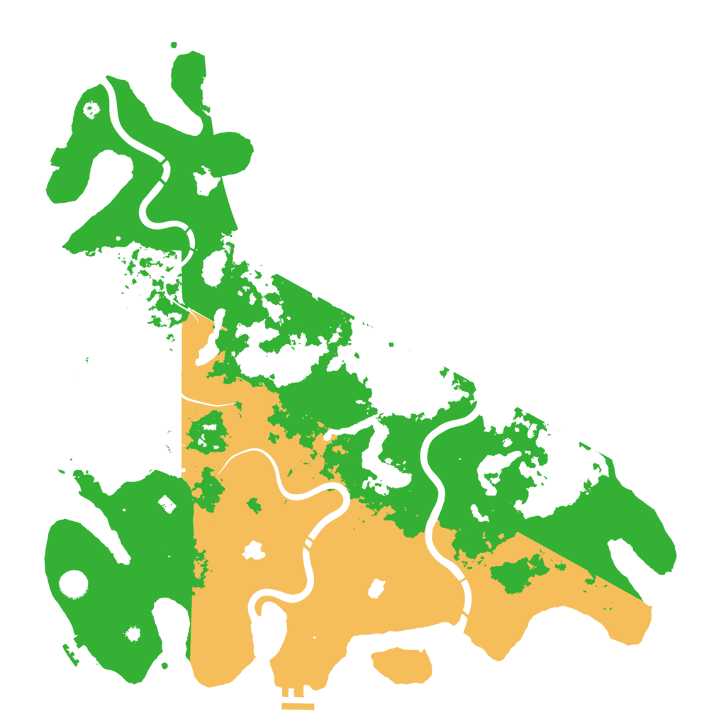 Biome Rust Map: Procedural Map, Size: 4500, Seed: 1266309000
