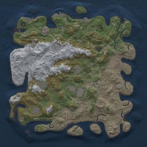 Thumbnail Rust Map: Procedural Map, Size: 4200, Seed: 1512181018, 19 Monuments