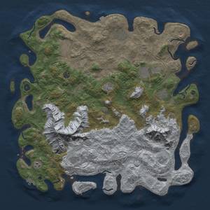 Thumbnail Rust Map: Procedural Map, Size: 5000, Seed: 878787, 19 Monuments