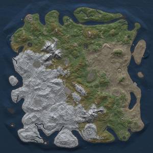 Thumbnail Rust Map: Procedural Map, Size: 5000, Seed: 420469569, 19 Monuments