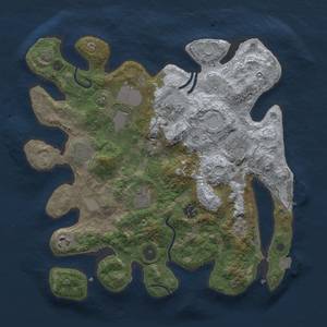 Thumbnail Rust Map: Procedural Map, Size: 3500, Seed: 1757007675, 15 Monuments