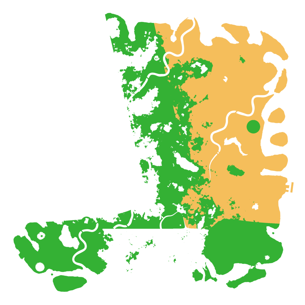 Biome Rust Map: Procedural Map, Size: 6000, Seed: 1958463248