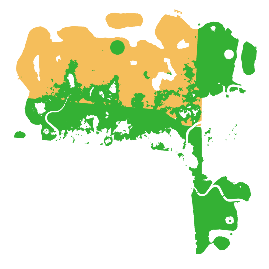 Biome Rust Map: Procedural Map, Size: 4931, Seed: 6211379