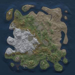 Thumbnail Rust Map: Procedural Map, Size: 3700, Seed: 1837561, 16 Monuments