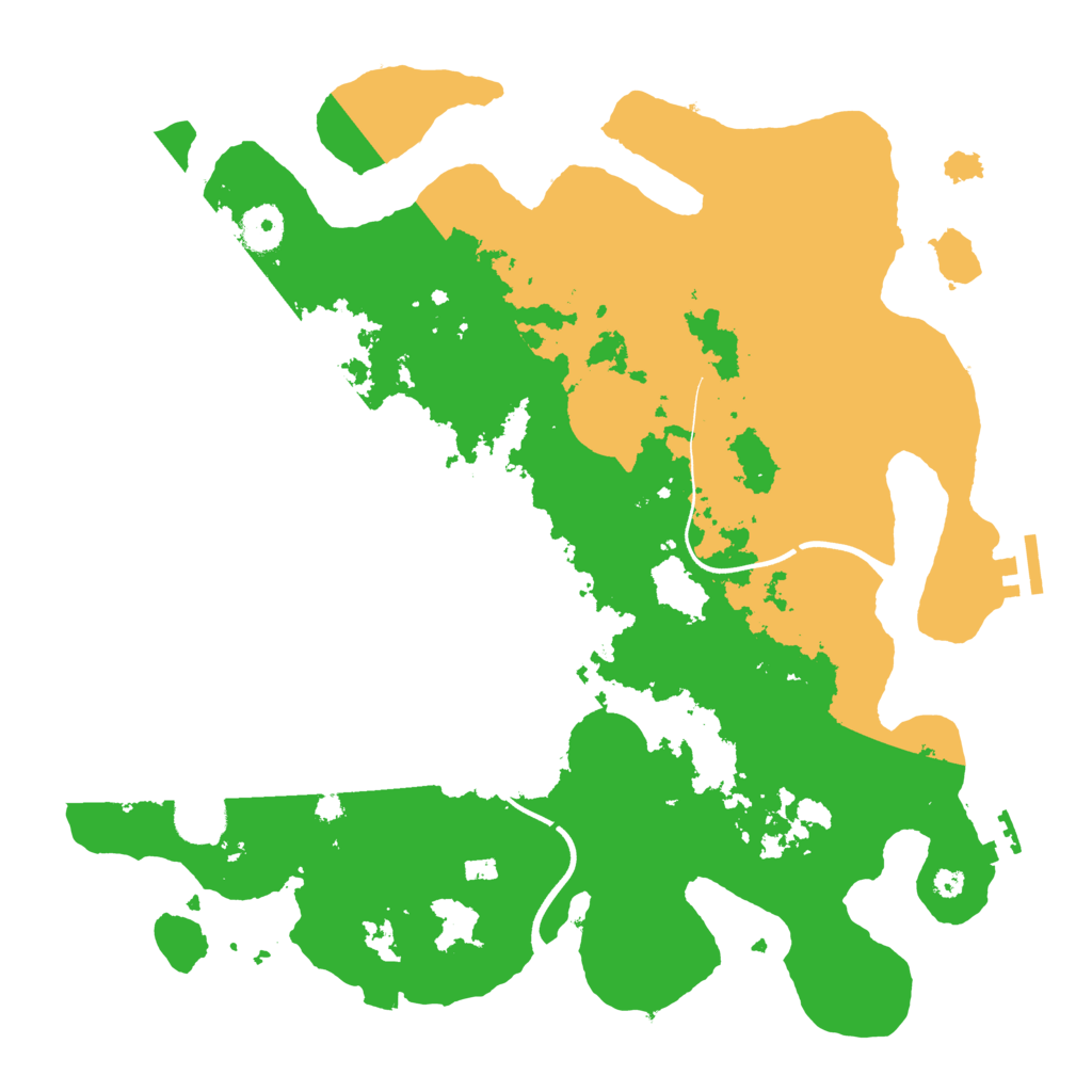 Biome Rust Map: Procedural Map, Size: 3700, Seed: 1837561