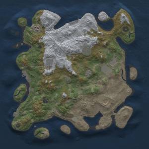 Thumbnail Rust Map: Procedural Map, Size: 3650, Seed: 113512432, 15 Monuments