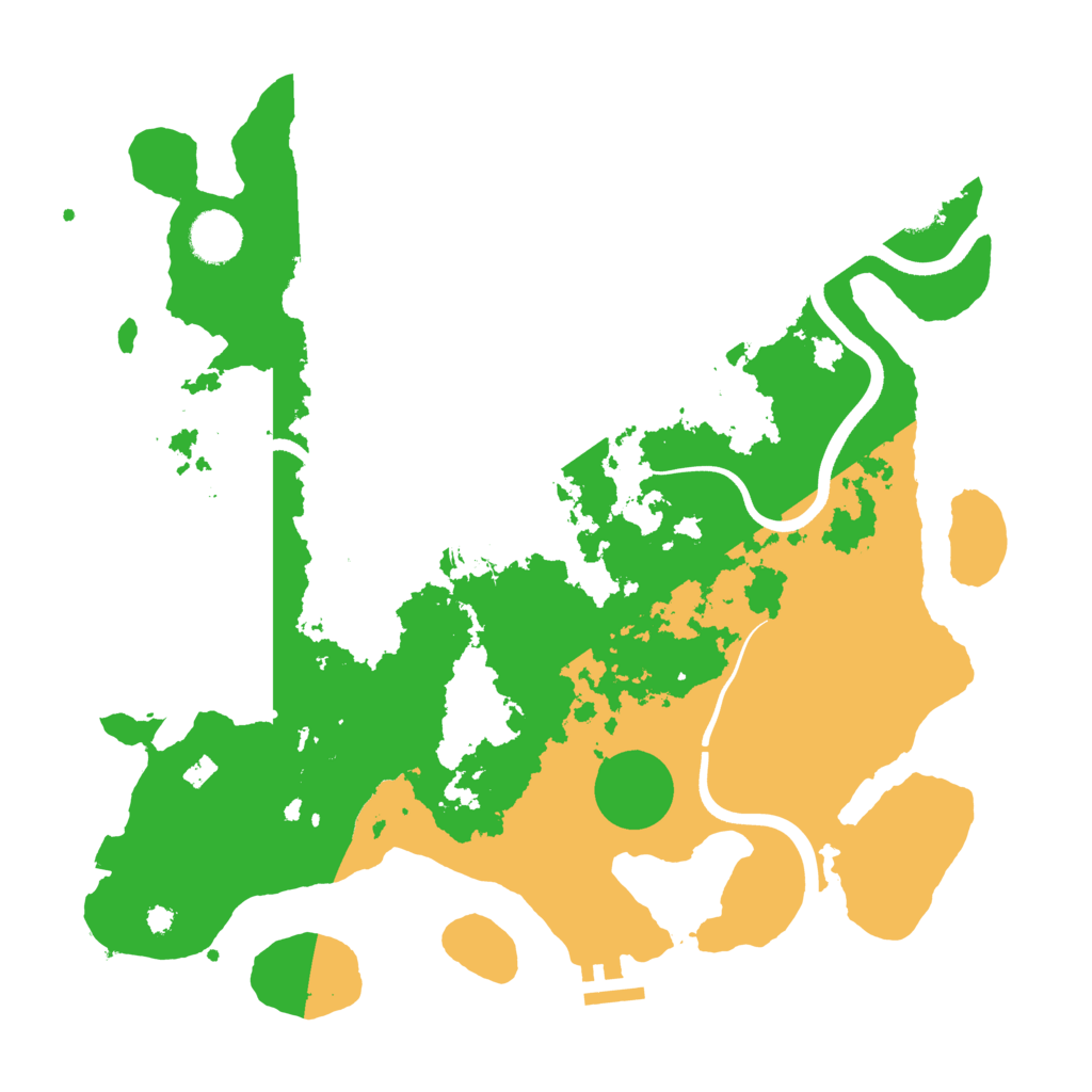 Biome Rust Map: Procedural Map, Size: 3650, Seed: 113512432