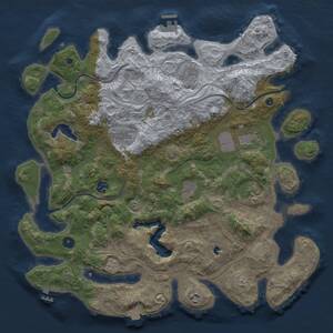 Thumbnail Rust Map: Procedural Map, Size: 4250, Seed: 829938472, 14 Monuments