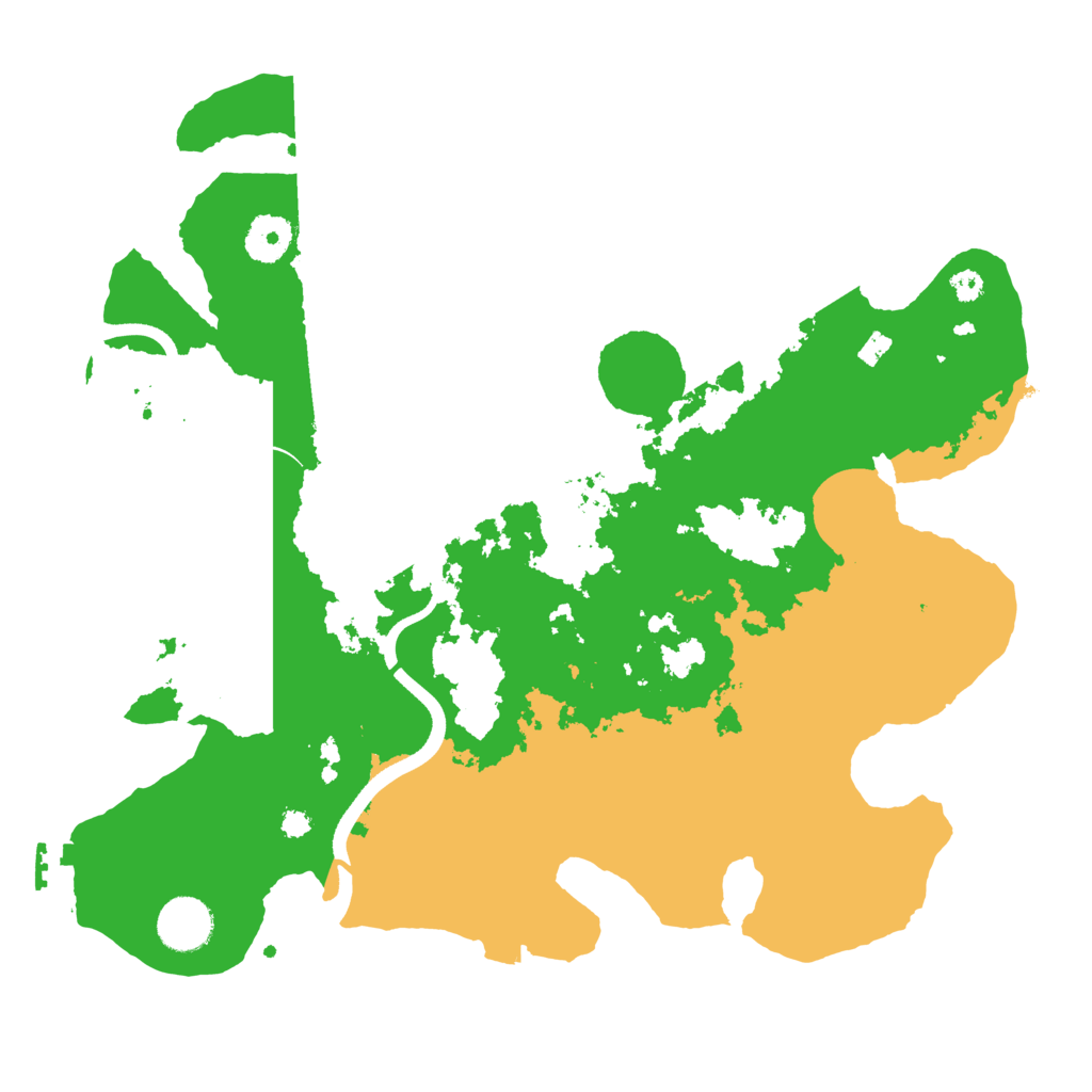 Biome Rust Map: Procedural Map, Size: 3500, Seed: 8188400