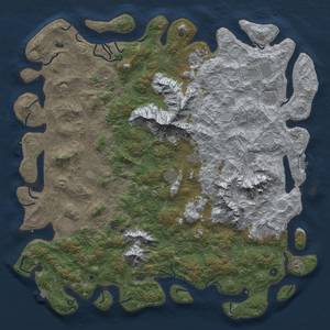 Thumbnail Rust Map: Procedural Map, Size: 6000, Seed: 1263280117, 19 Monuments