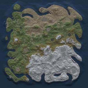 Thumbnail Rust Map: Procedural Map, Size: 4500, Seed: 242, 19 Monuments