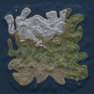 Thumbnail Rust Map: Procedural Map, Size: 4250, Seed: 961486975, 19 Monuments