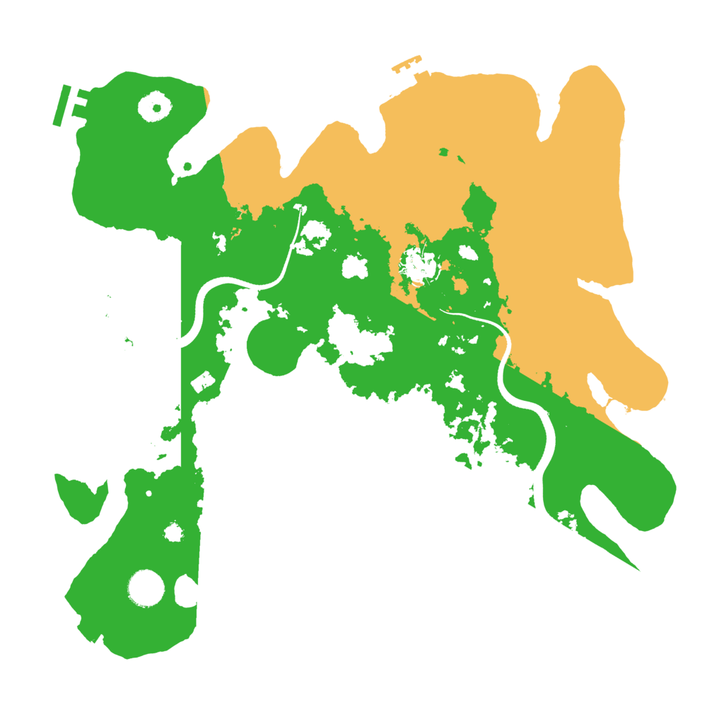 Biome Rust Map: Procedural Map, Size: 3500, Seed: 470538568