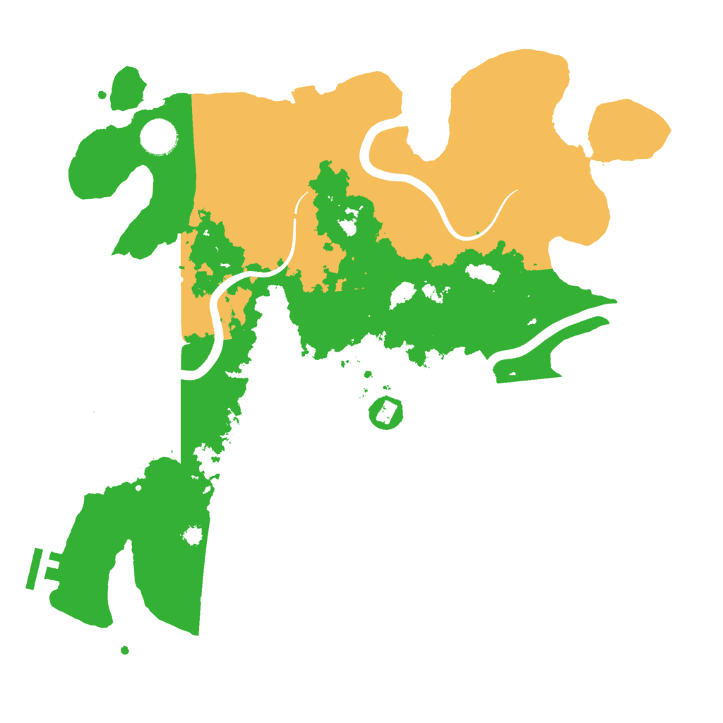 Biome Rust Map: Procedural Map, Size: 3500, Seed: 59138621